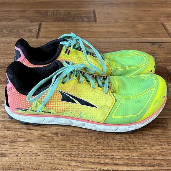 Altra Superior 4.0 Trail Running Shoes Foot Shape Zero Drop Yellow Green Sz 9.5 - Picture 9 of 9